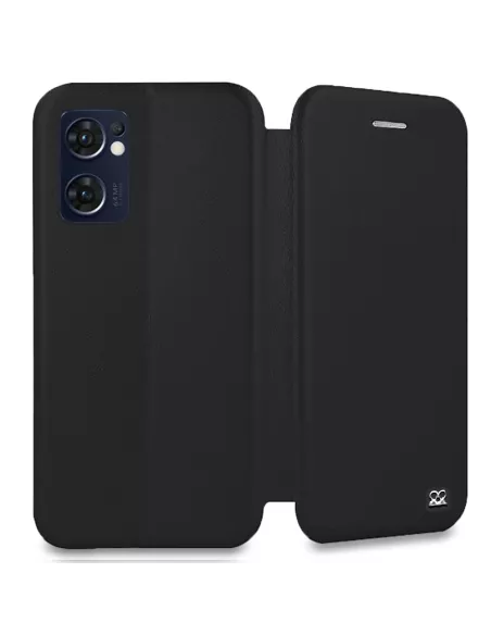 Oppo Find X5 Lite Etui Cuir Folio Clam - Noir | Ibroz