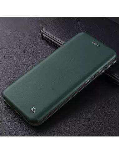 Oppo A76 Folio Clam Leather Case - Sequoia Green | Ibroz