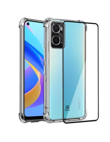Oppo A76 Shockproof Case + 9H Screen Protector Pack - Transparent | ...