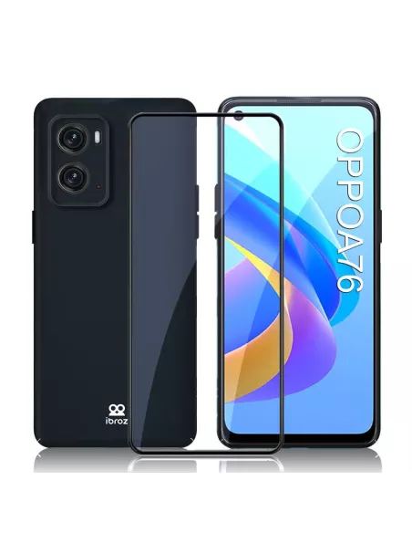 Oppo A76 Ultra Fine ABS Case + Screen Protector (5D) - 9H | Ibroz