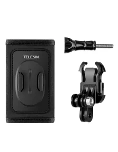 Fixation Gopro sac à dos sur sangle + Base J-Hook Rotative 360° pou...