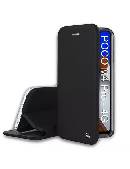 Xiaomi Poco M4 Pro (4G) Leather Case Folio Clam - Black | Ibroz