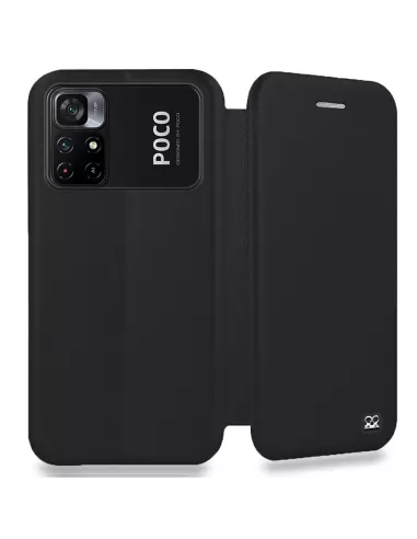 Xiaomi Poco M4 Pro (4G) Leather Case Folio Clam - Black | Ibroz