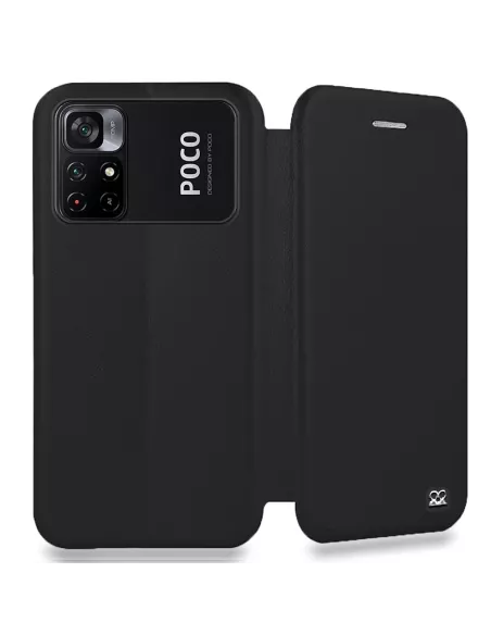 Xiaomi Poco M4 Pro (4G) Leather Case Folio Clam - Black | Ibroz