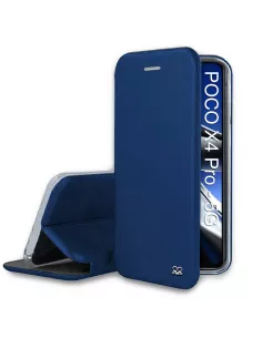 Xiaomi Poco X4 Pro (5G) Leather Case Folio Clam - Cosmos Blue | Ibroz