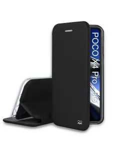 Xiaomi Poco X4 Pro (5G) Etui Cuir Folio Clam - Noir | Ibroz