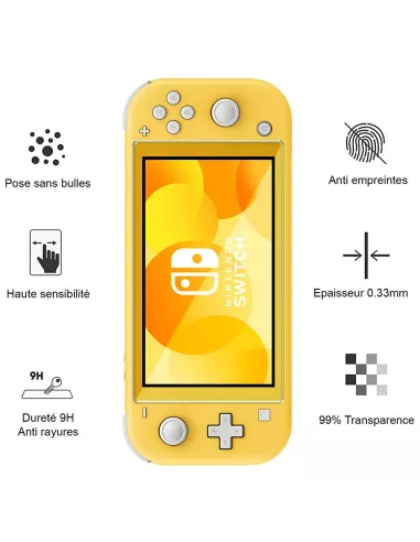Protection écran Premium (x2) en verre trempé 9H Nintendo Switch Li...
