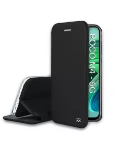 ibroz_xiaomi_Poco_M4_5G_étui_folio_cuir_noir