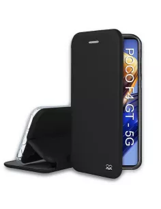 Xiaomi Poco F4 GT (5G) Leather Case Folio Clam - Black | Ibroz