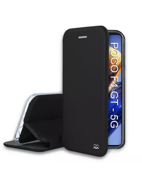 Xiaomi Poco F4 GT (5G) Etui Cuir Folio Clam - Noir | Ibroz