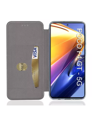 Xiaomi Poco F4 GT (5G) Leather Case Folio Clam - Black | Ibroz