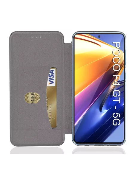 Xiaomi Poco F4 GT (5G) Etui Cuir Folio Clam - Noir | Ibroz