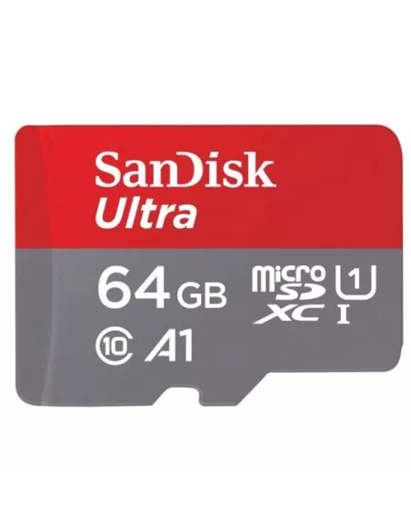 SanDisk 64GB MicroSD XC Ultra Memory Card + SDe 10 Adapter, U...