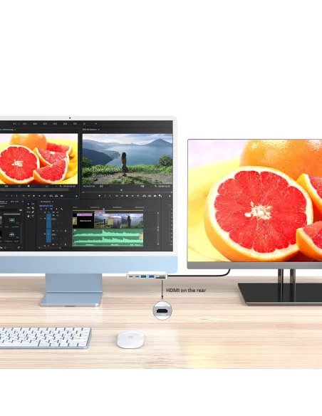 Hub Facade MC01 for iMac 24 inch M1 (2021) USB-C - 7 Ports in 1 ...