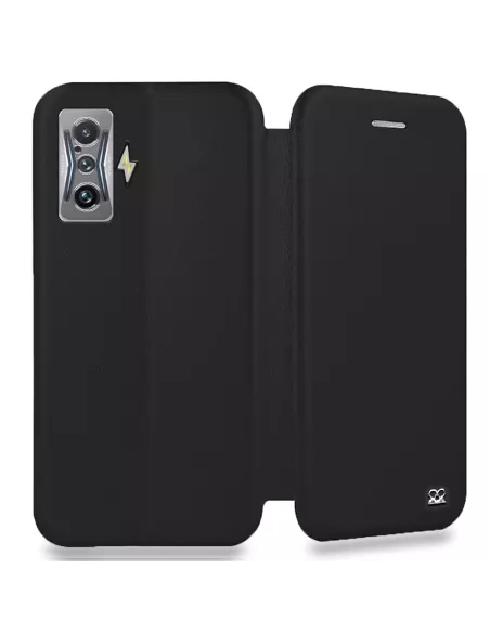 Xiaomi Poco F4 GT (5G) Etui Cuir Folio Clam - Noir | Ibroz