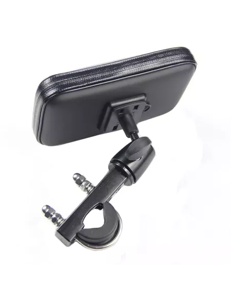 Universal smartphone mount for motorcycles, bikes and mountain bikes on handlebars (bar...