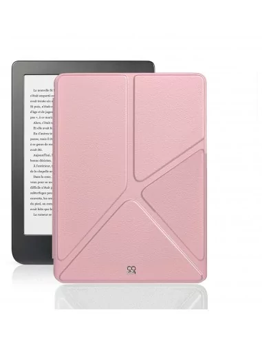 Amazon Kindle Paperwhite 6,8" (2021 - 11ème Gén) Etui Cuir Origami - Rose gold