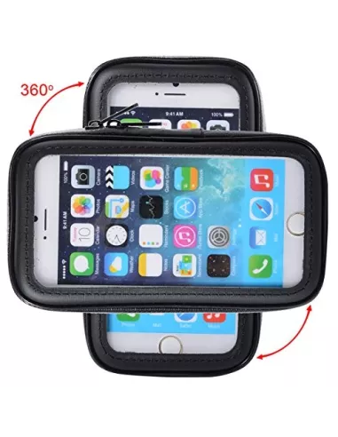 Universal smartphone mount for motorcycles, bikes and mountain bikes on handlebars (bar...