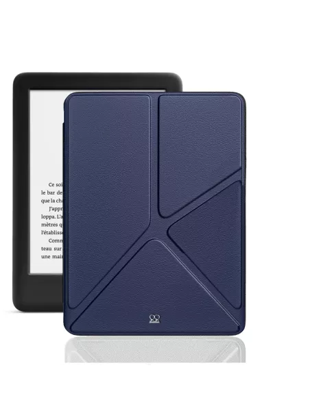 Amazon Kindle 6" (10th Gen) Origami Leather Case - Navy Blue | Ibroz