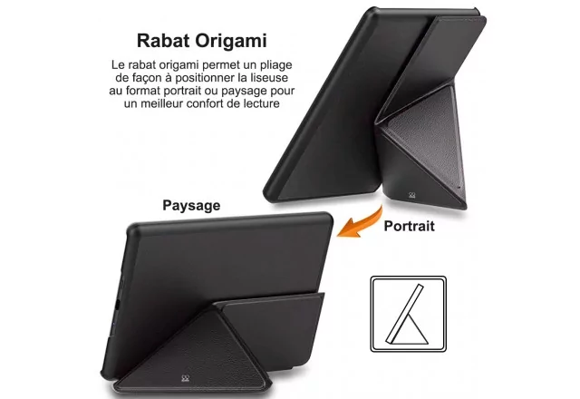 Kindle Paperwhite 6,8 (2021 - 11ème Gén) Etui Cuir Origami