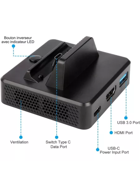 Docking station, charging cradle and HD TV transfer for Nintendo S...