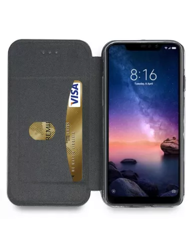 Xiaomi Redmi Note 6 Leather Case Folio CLAM | Ibroz