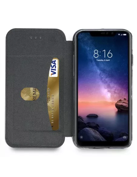 Xiaomi Redmi Note 6 Leather Case Folio CLAM | Ibroz