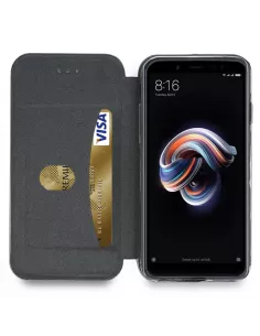 Xiaomi Redmi Note 5 Leather Case Folio CLAM | Ibroz 2