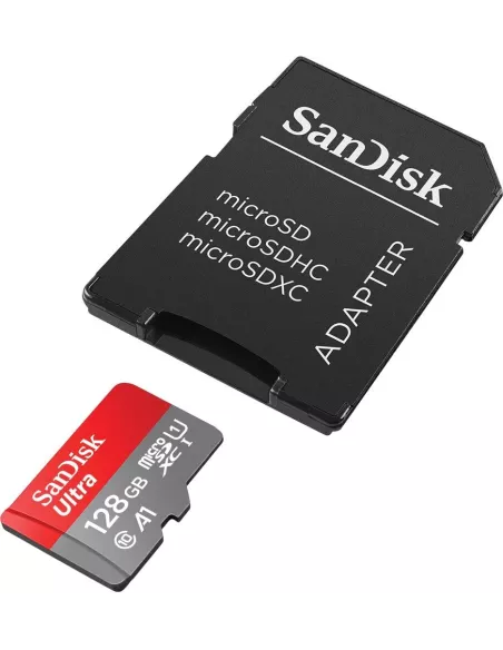 SanDisk 128GB MicroSD XC Ultra Memory Card + SDe 10 Adapter, ...