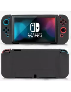 Coque LSR Silicone Soft Touch Nintendo Switch OLED - Noire | Ibroz