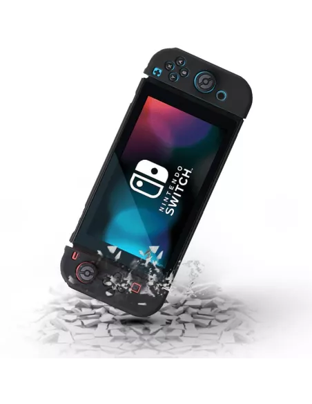 LSR Silicone Soft Touch Nintendo Switch OLED Case - Black | Ibroz