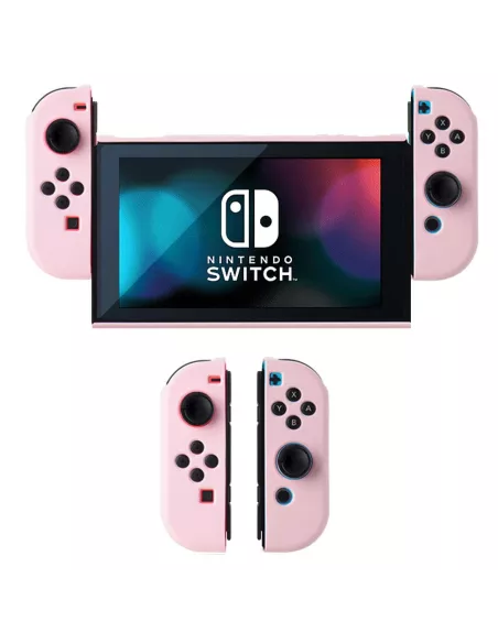 Coque LSR Silicone Soft Touch Nintendo Switch OLED - Rose | Ibroz