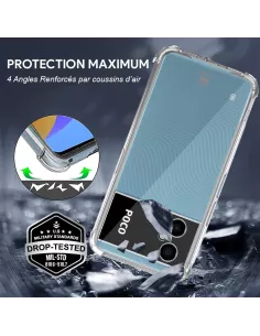 Xiaomi Poco M4 (5G) Pack Coque antichocs + Protection Ecran 9H - Tr... 2