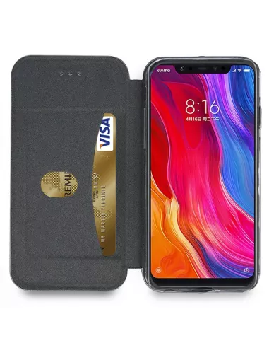 Xiaomi Mi 8 Leather Case Folio CLAM | Ibroz