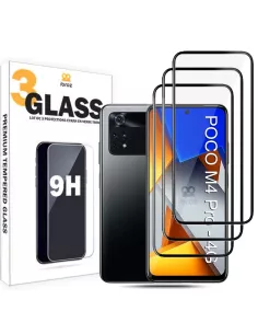 Lot de 3 Protections écran pour Xiaomi Poco M4 Pro en verre trempé ...