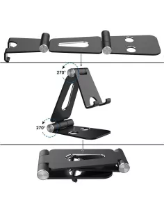 Mini Universal Foldable Smartphone Stand for desk, table ... 2