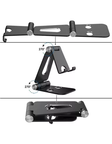 Mini Universal Foldable Smartphone Stand for desk, table ...