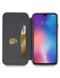 Xiaomi Mi 9 Etui Cuir Folio CLAM | Ibroz 2