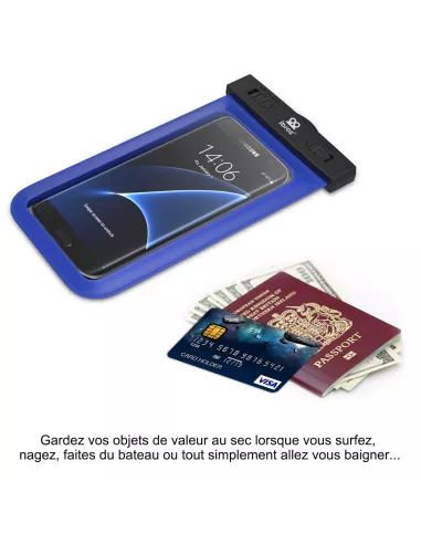 Waterproof carrying case IPX8 30 meters - Blue | Ibroz