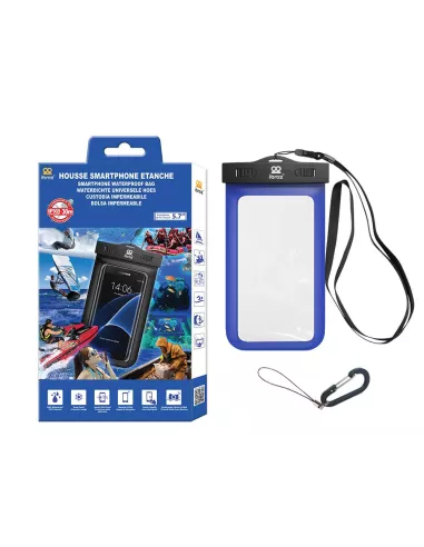 Waterproof carrying case IPX8 30 meters - Blue | Ibroz