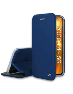 Xiaomi Poco F4 (5G) Leather Case Folio Clam - Cosmos Blue | Ibroz