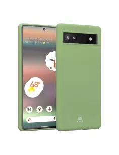 Google Pixel 6A Coque LSR Liquid Silicone - Vert Sauge | Ibroz 2