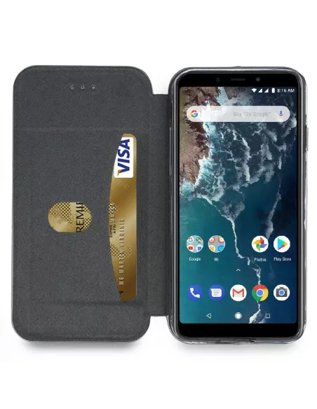 Xiaomi Mi A2 Lite Leather Case Folio CLAM | Ibroz