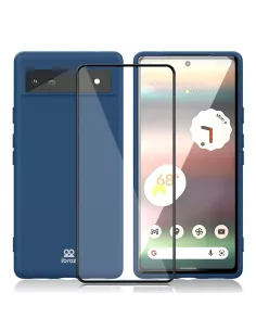 Google Pixel 6A Coque LSR Liquid Silicone - Bleu Cosmos | Ibroz