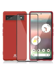 Google Pixel 6A Coque LSR Liquid Silicone - Rouge | Ibroz