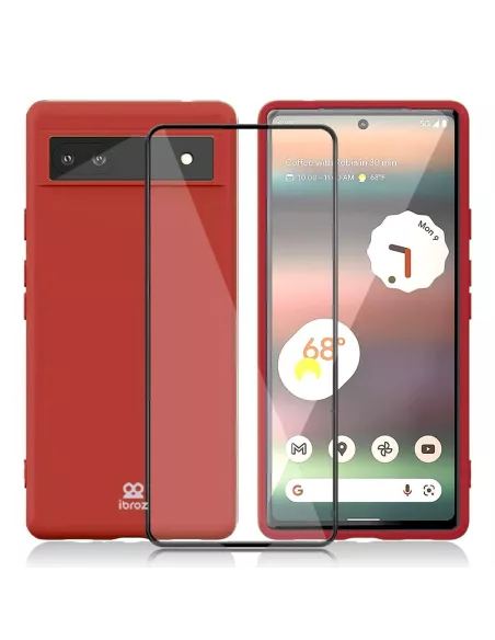 Google Pixel 6A Coque LSR Liquid Silicone - Rouge | Ibroz