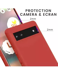 Google Pixel 6A LSR Liquid Silicone Case - Red | Ibroz 2