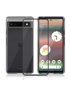 Google Pixel 6A Pack Coque antichocs - Transparent | Ibroz