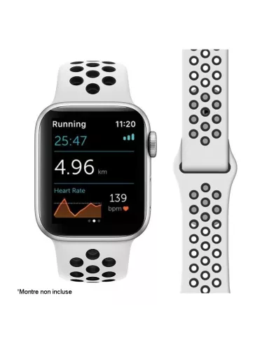 Set of 2 Sport Bands Apple Watch 7, 6, SE, 5, 4, 3 - Pink and Bl...