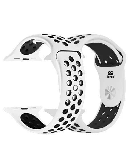 Set of 2 Sport Bands Apple Watch 7, 6, SE, 5, 4, 3 - Pink and Bl...